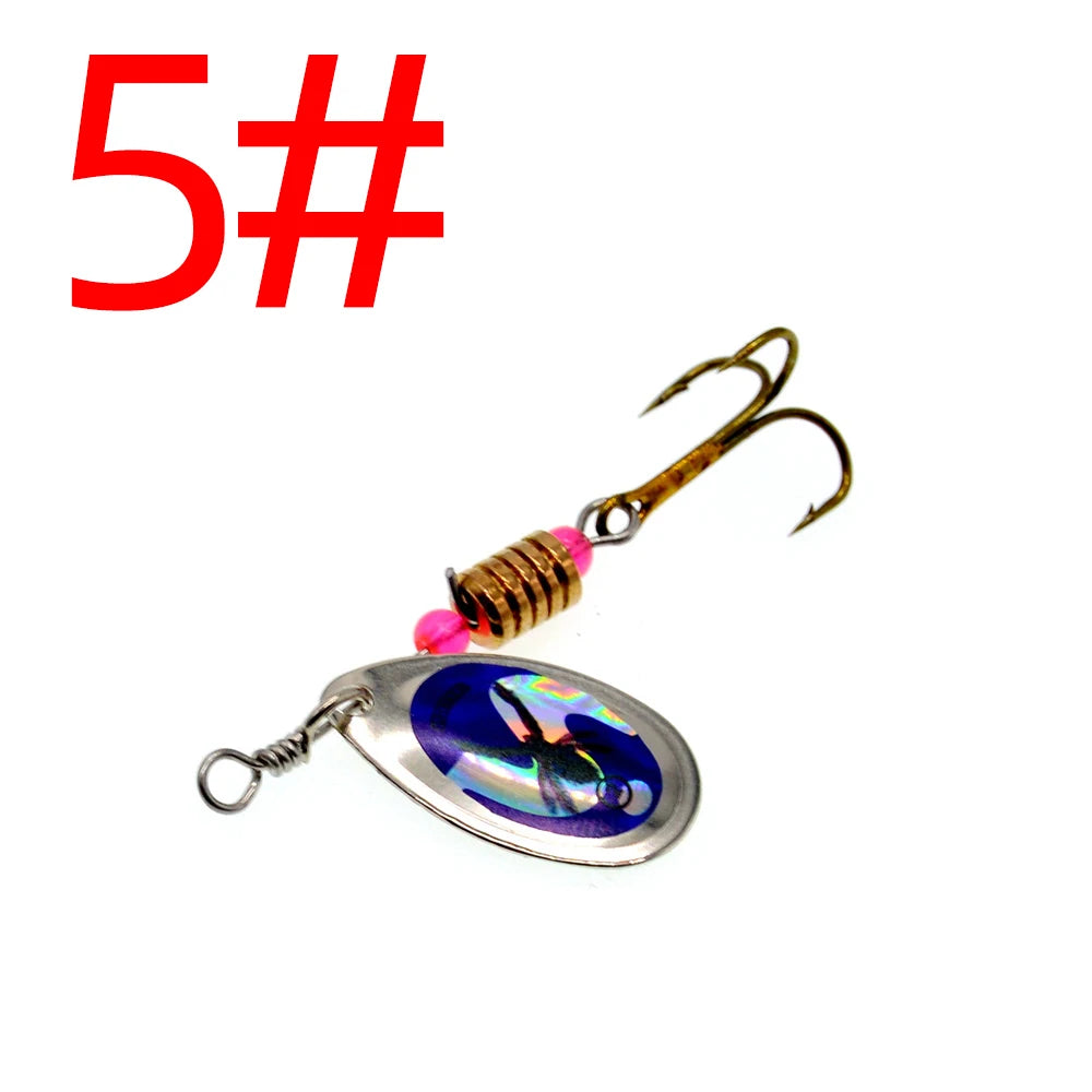 3.5g Rotating Metal Sequins Hand Shake Lure Bionic Bait Iron Sheets Lure Fishing Tackle