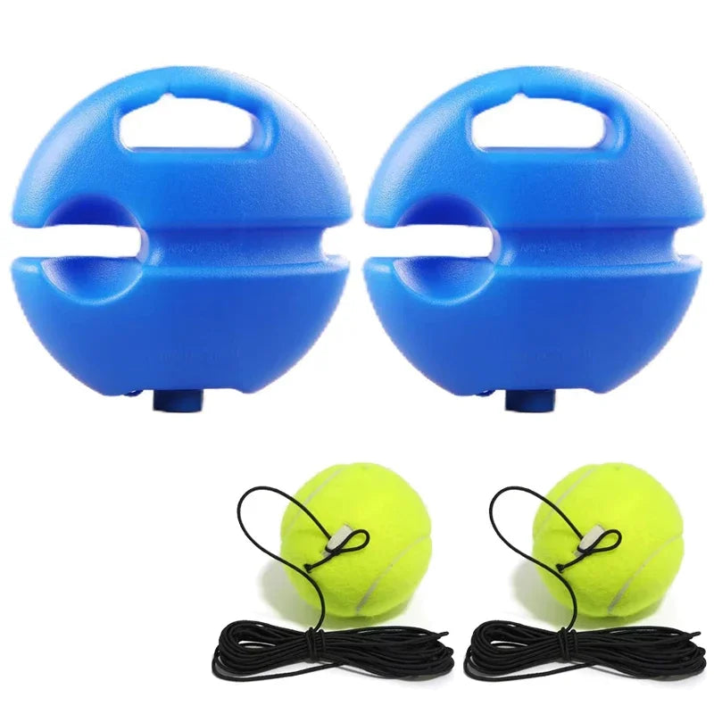 Portable Solo Tennis Trainer Rebound Tennis Ball with String Rope Self Tennis Practice Training Tool for Adults Kids Beginners