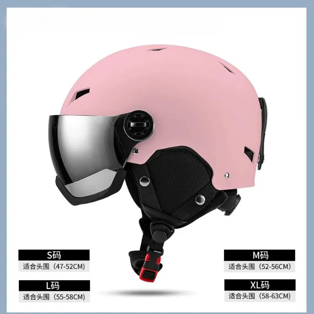 LUMDEER Winter Ski Helmet One-piece Adult Universal Snow Helmet Skating Ski girl Men's Snowboard Outdoor Sports Helmets 2026