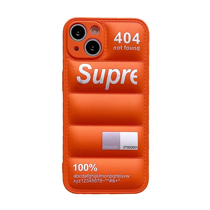 Fashion Down Jacket Puffer Case for iPhone 17 Pro Max 16 15 14 Plus 13 12 11 XR Original Lovely Silicone i Phone Cover Etui