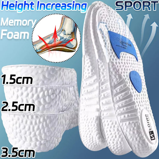Arch Support Insoles Sneakers Height Increasing Shoe Pad Cuttable U-shaped Cup Shoes Cushion Relieve Foot Pressure Sports Insole