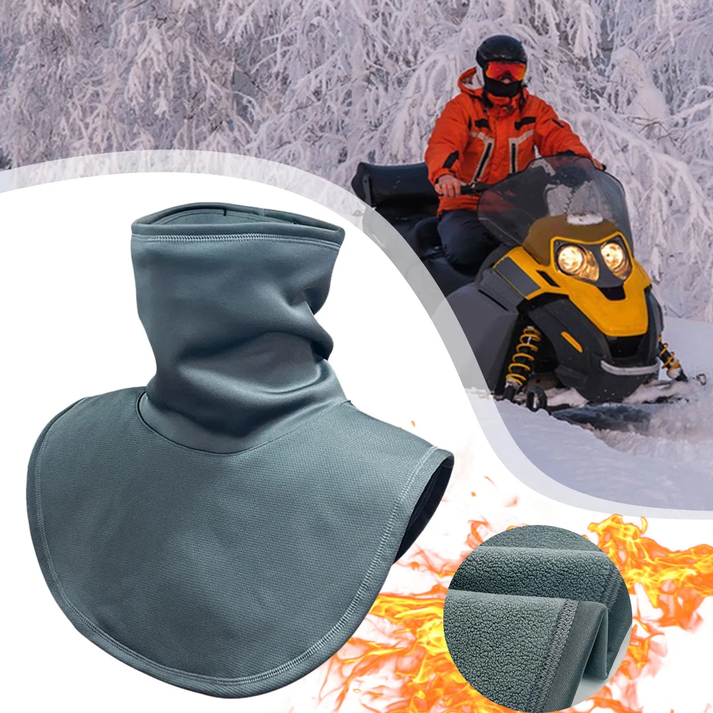 Unisex Soft Thermal Neck Warmer Scarf Warm Motorcycle Scarf Wind Protector for Fishing Daily Commutes and Outdoor Activities