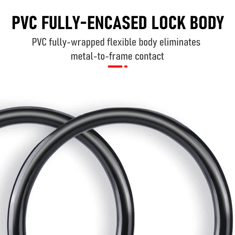 Easy-to-Use 4-Digit Combination Bike Lock - Compact & Portable for Mountain Bikes Scooters & Motorcycles