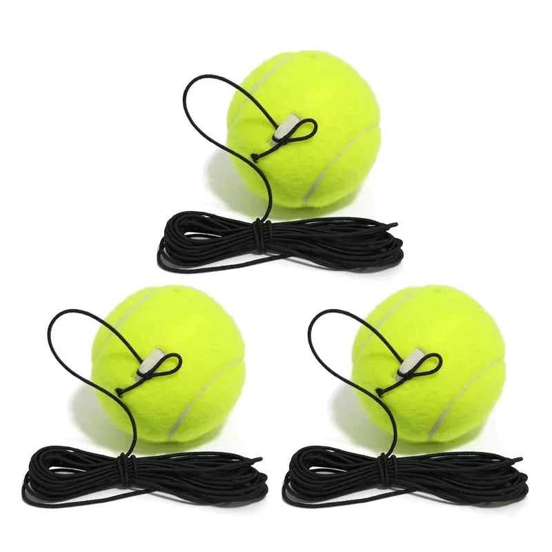 Portable Solo Tennis Trainer Rebound Tennis Ball with String Rope Self Tennis Practice Training Tool for Adults Kids Beginners