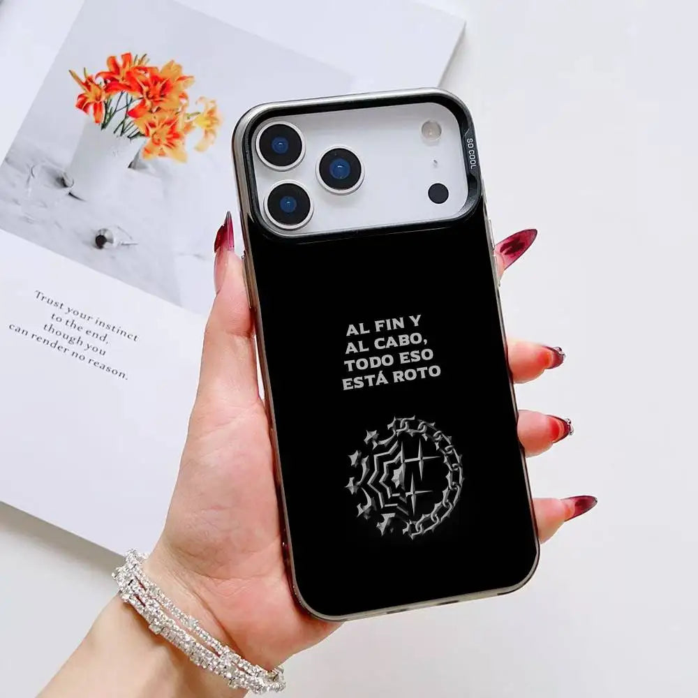 M-Morad MDLR Morad04 Phone Case For iPhone 12 13 14 15 16 17Pro Max Plus Protect Plating Phone Cover