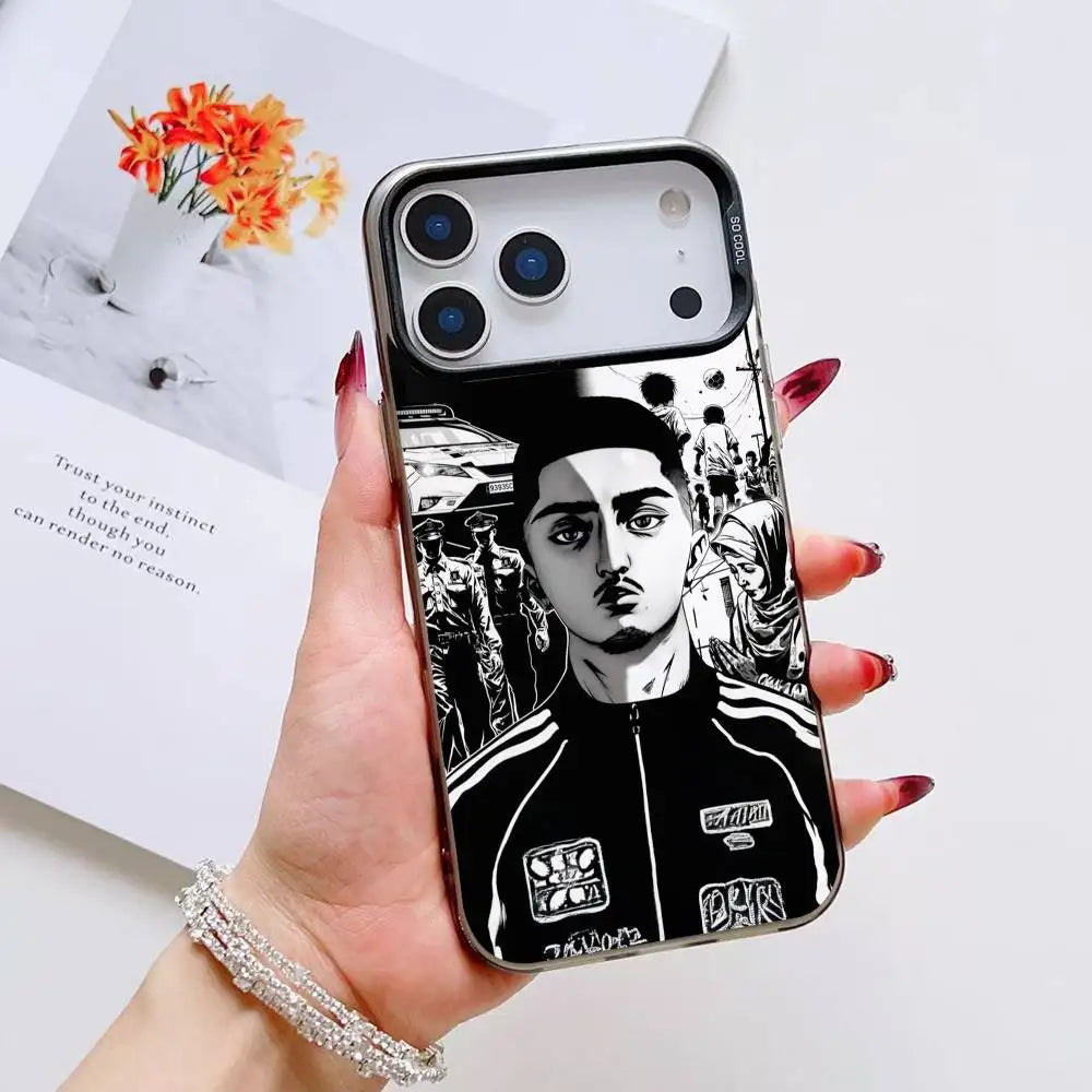 M-Morad MDLR Morad04 Phone Case For iPhone 12 13 14 15 16 17Pro Max Plus Protect Plating Phone Cover