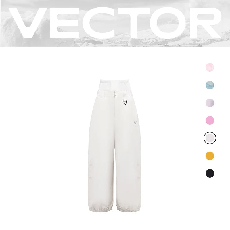 VECTOR Men Women 3L Cotton Ski Jacket Ski Pants Winter Warm Windproof Waterproof Outdoor Sports Snowboard Ski Coat Trousers