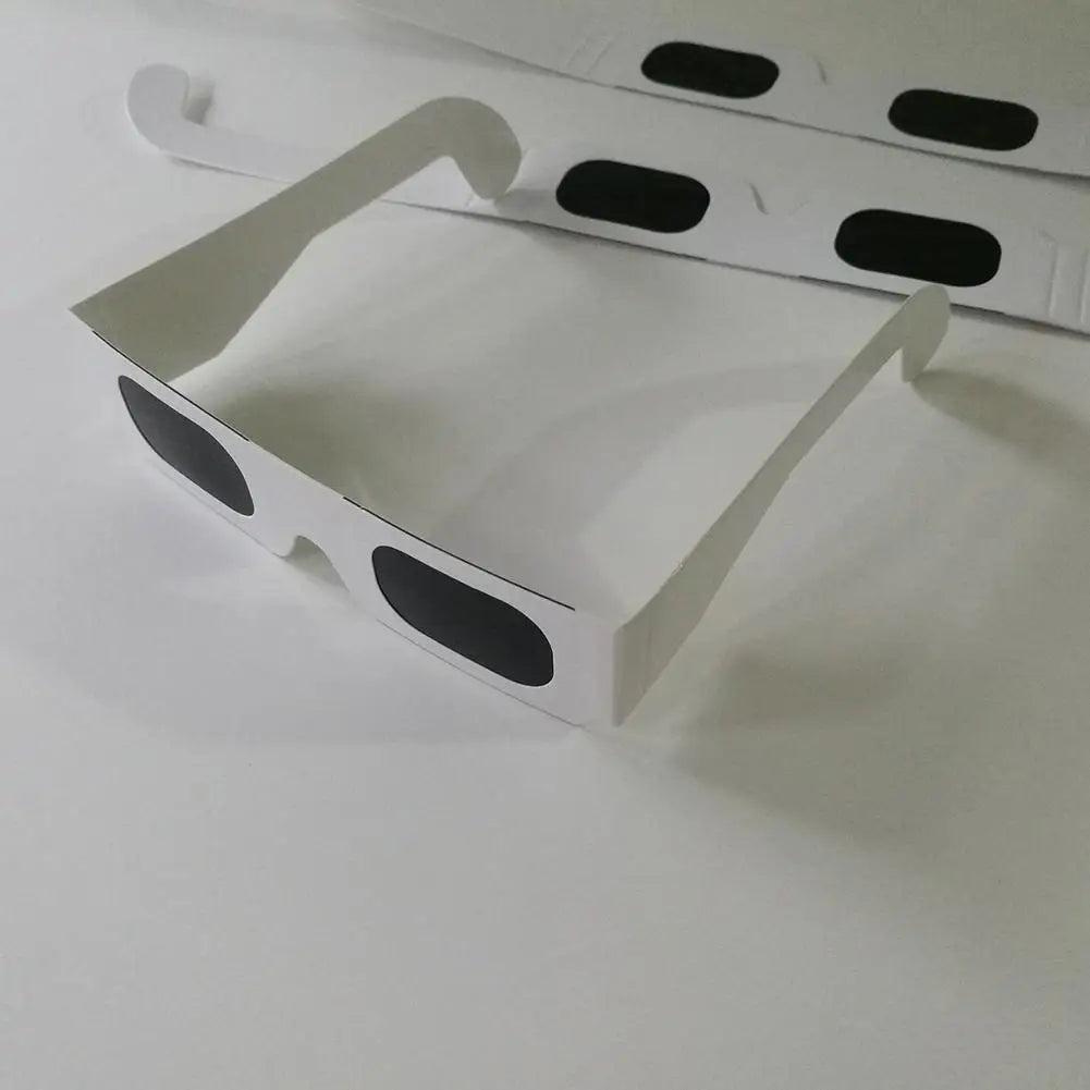 50PCS/lot Solar Eclipse Glasses Safe 3D Paper Solar Glasses Lentes Vr Eclipse Viewing Glasses Protects Eyes Random Color
