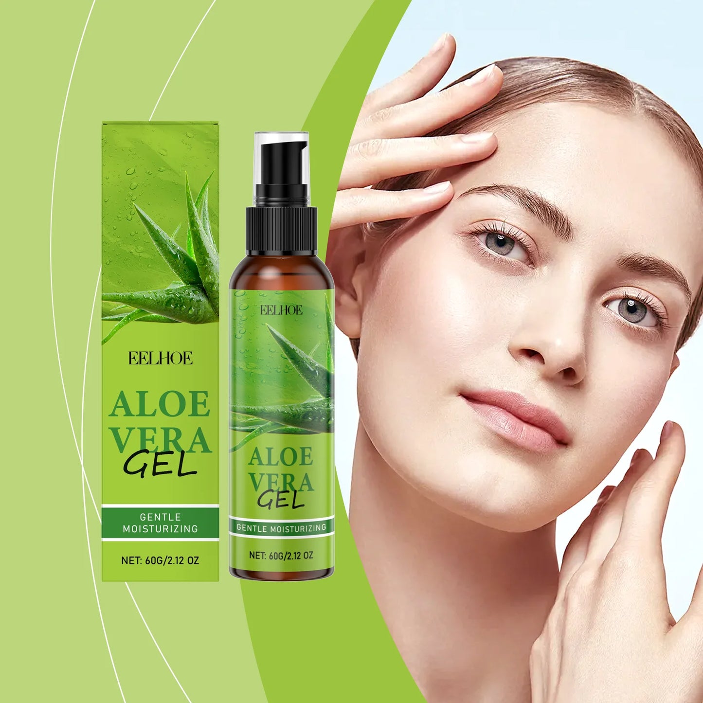 Aloe Vera Gel Nourishing Sooth Skin Reduce Discomfort Improving Skin Texture Enhance Skin Radiance Moisturizing Aloe Essence Gel