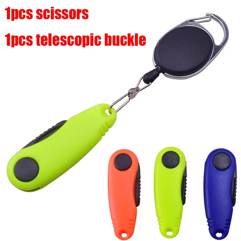 Portable Shrimp-Shaped Stainless Steel Fish Use Scissors Accessories Folding Fishing Line Cut Clipper Fishing Scissor Tackle