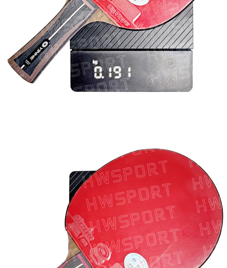 YINHE Professional Table Tennis Racket Pre-made 12 13 14 15 Star Ping Pong Racket Paddle 5 Wood 2 Carbon Offensive Bat for Speed