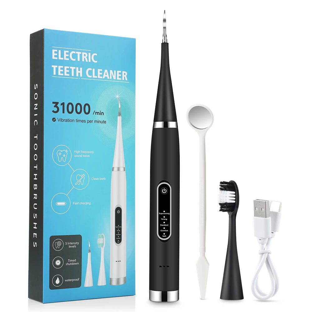 Electric Teeth Cleaner Sonic Dental Scaler Calculus Plaque Stain Tartar Removal teeth cleaning Whitening Toothbrush Oral Care