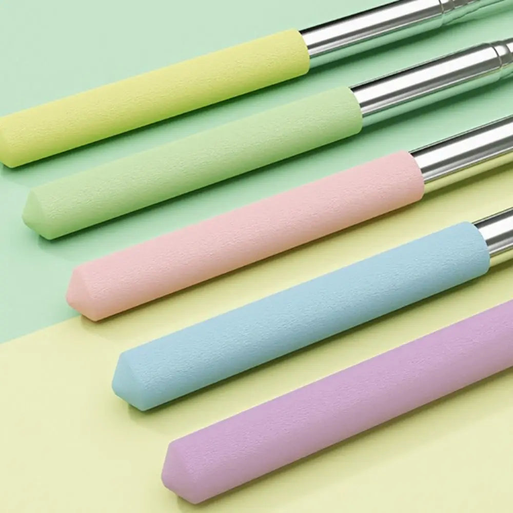 Durable Stainless Steel Teaching Pointer Telescopic Rod Finger Design Finger Reading Sticks Classroom Finger Pointer Students