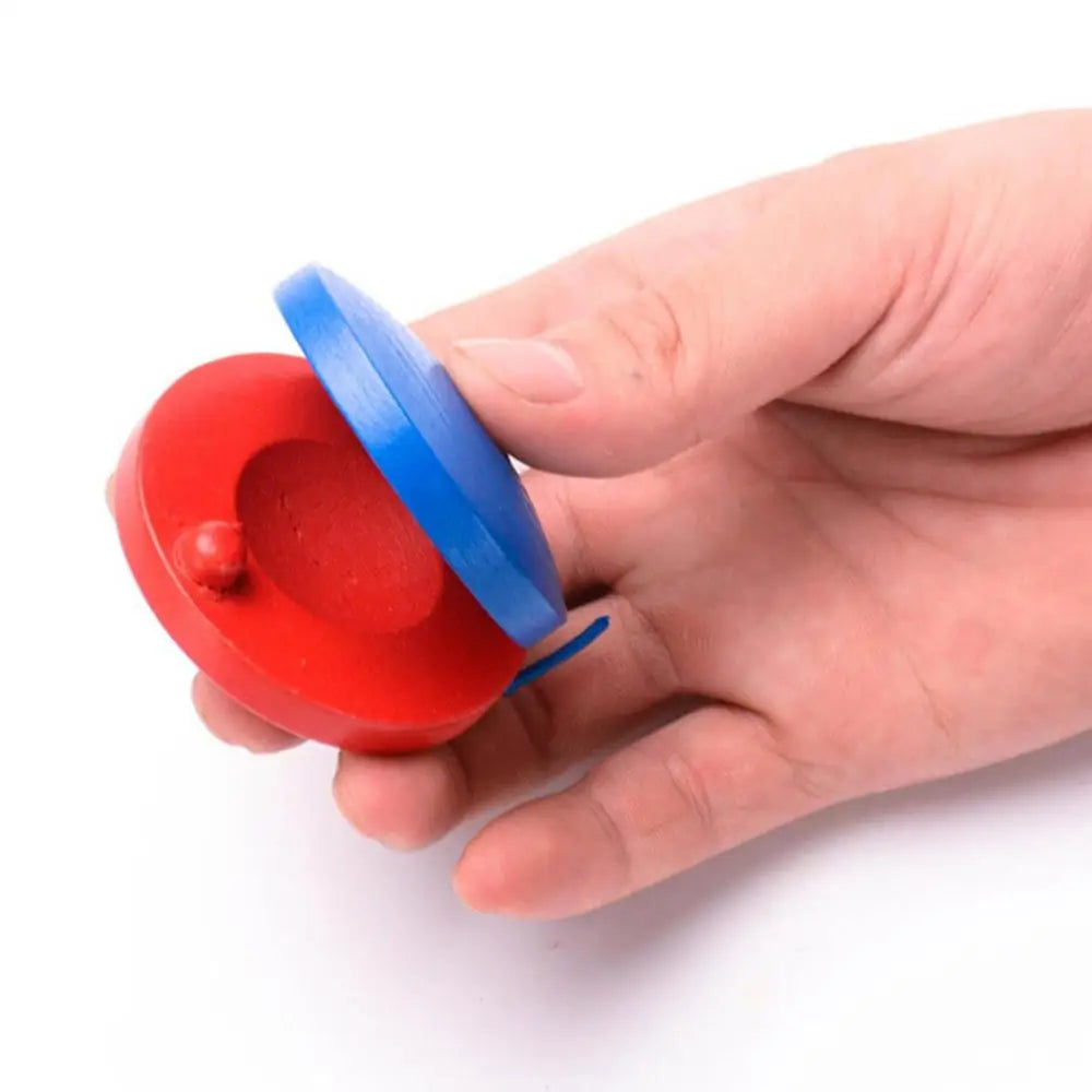 Wooden Castanets Orff Musical Instruments Music Perception Infant And Toddler Teaching Aids Cultivate Baby's Sense Of Rhythm