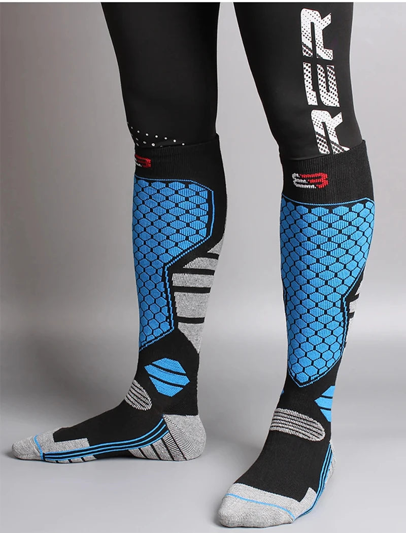 New Winter Warm Ski Socks Anti-slip Thickened Compression Snowboard Socks Thermal Moisture-wicking Knee High Socks 2026