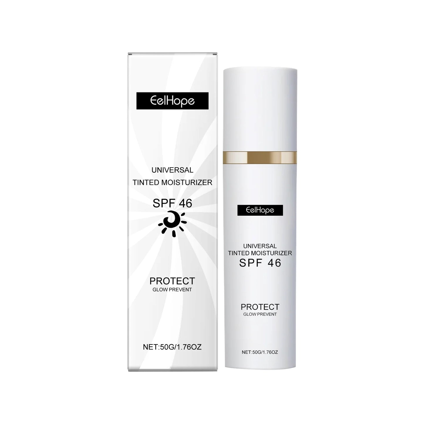 Sunscreen Tinted Moisturizer EELHOPE Lightweight Non Greasy Brightening Skin Tone Long Lasting Sun Protection For Daily Outdoor