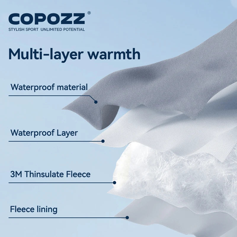 COPOZZ New Children's Ski Gloves 3M Thinsulate Wear resistant Winter Thermal Gloves Cartoon Waterproof Snowboard Gloves For Kids