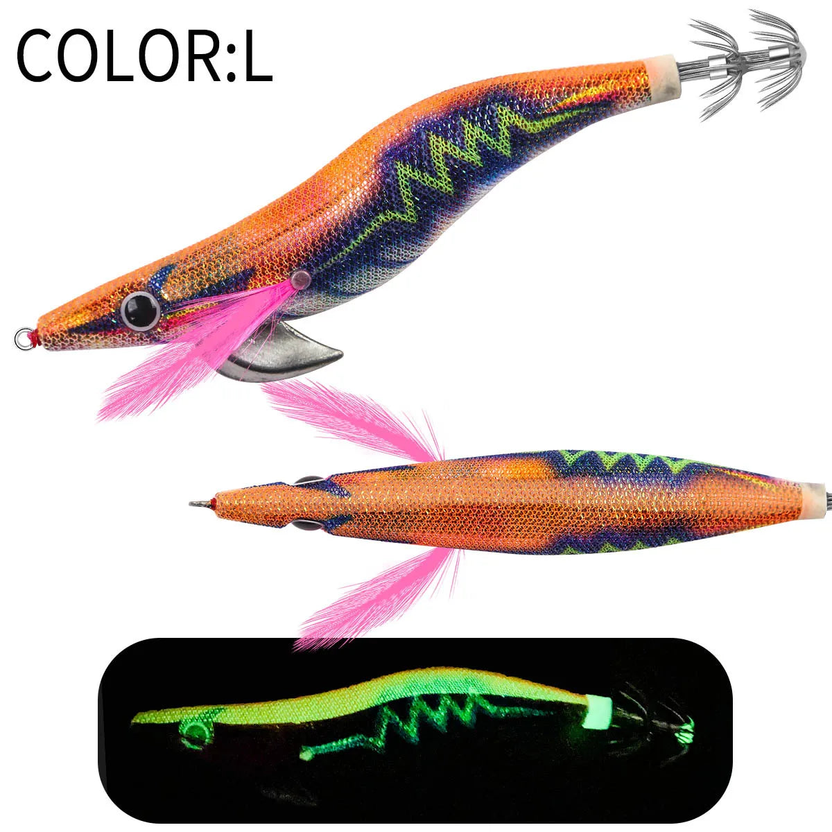12g 14g 19g Squid Jig Floating Eging Fishing Squid Lure Fishing Lure Artificial Bait for Fishing Squid Hook Octopus Cuttlefish