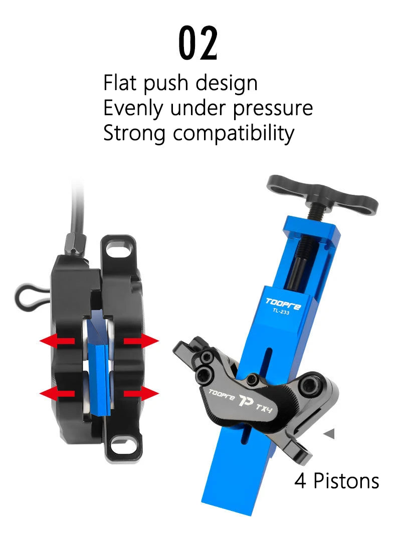 Bicycle Piston Reset Tool Bike Caliper Piston Press Tool For 2 Piston 4 Piston SHIMANO/SRAM Brake Caliper Bike Piston Tool
