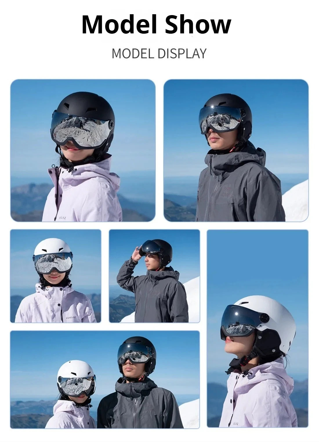LUMDEER Winter Ski Helmet One-piece Adult Universal Snow Helmet Skating Ski girl Men's Snowboard Outdoor Sports Helmets 2026
