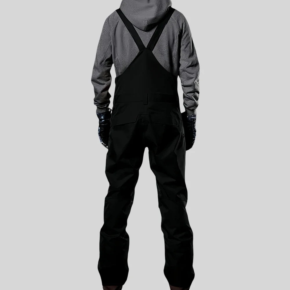 2025 Winter Skiing Pants Outdoor Waterproof Windproof Snow Trousers Men Loose Ski Overalls Snowboard Sport Strap Pants Clothing
