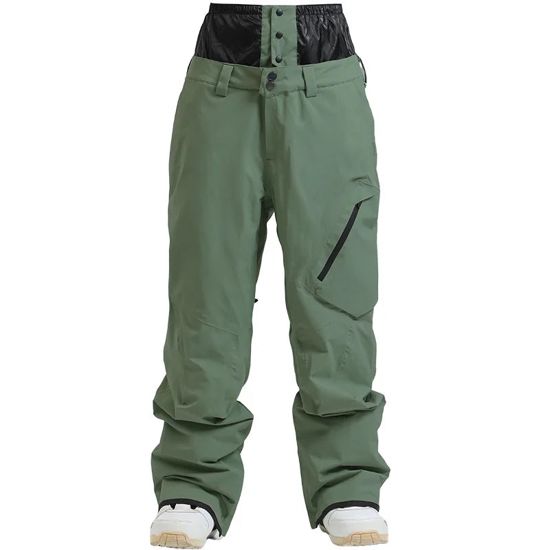 GSOU SNOW Women Men Ski Pants Snowboard Pants Super Baggy Snowboarding Loose Snow sport Insulation Waterproof Windproof