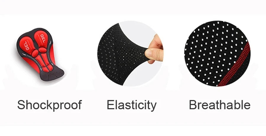 New Pro Breathable Cycling Shorts Cycling Underwear 5D Gel Pad Shockproof Bicycle Underpant MTB Road Bike Underwear Man Shorts