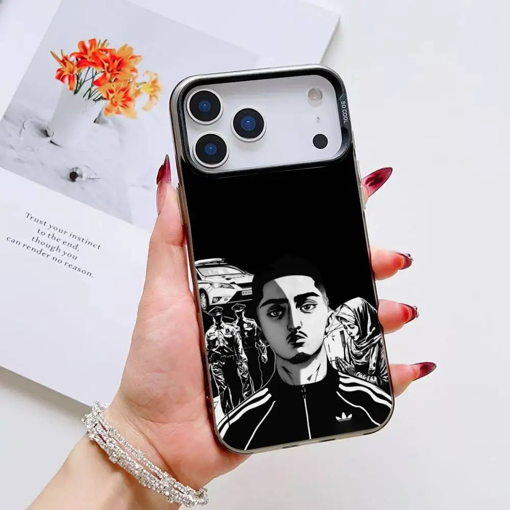 M-Morad MDLR Morad04 Phone Case For iPhone 12 13 14 15 16 17Pro Max Plus Protect Plating Phone Cover