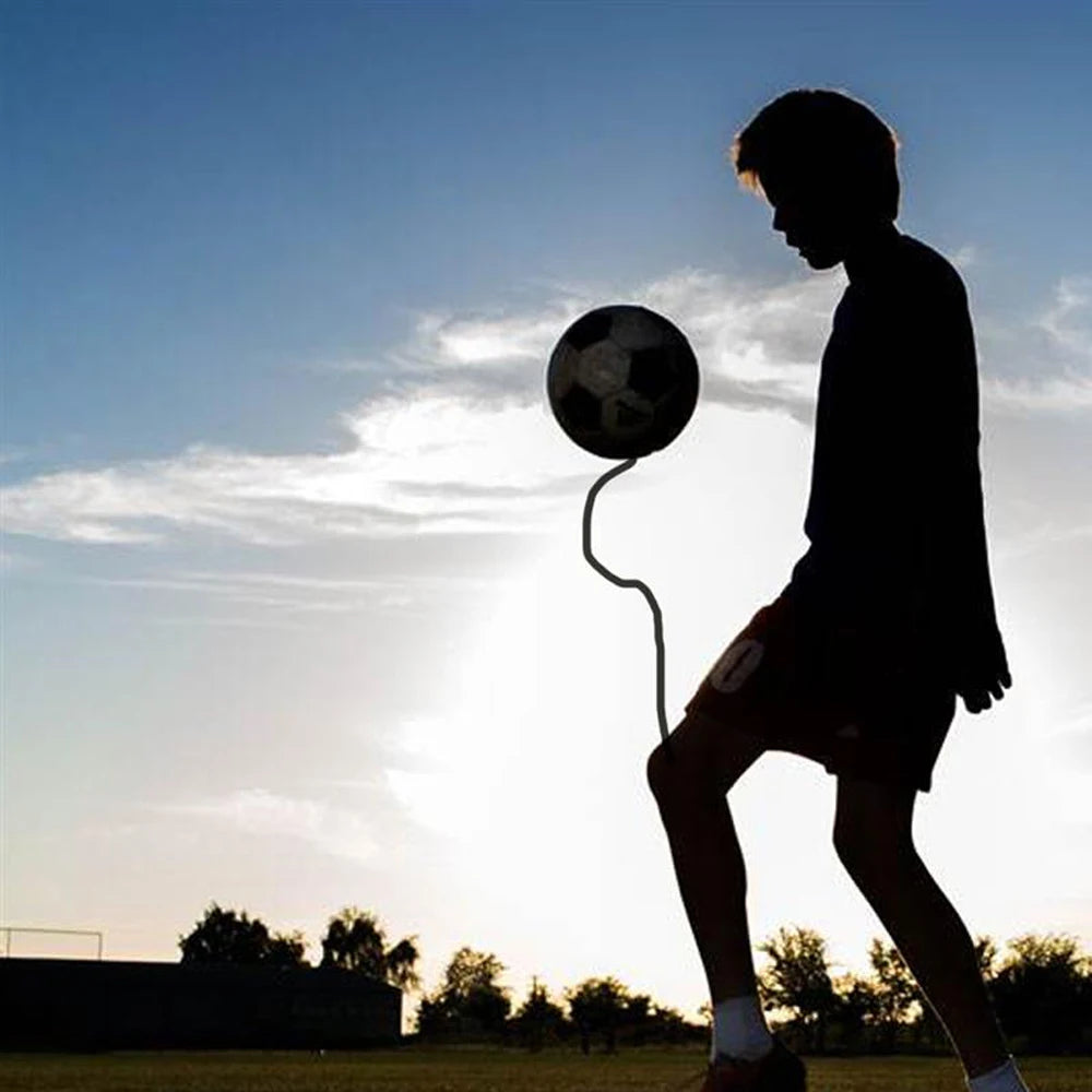 Football Training Size 2 Soccer Ball Juggle Bags Children Adults Auxiliary Circling Belt Rope Football Solo Training Equipment