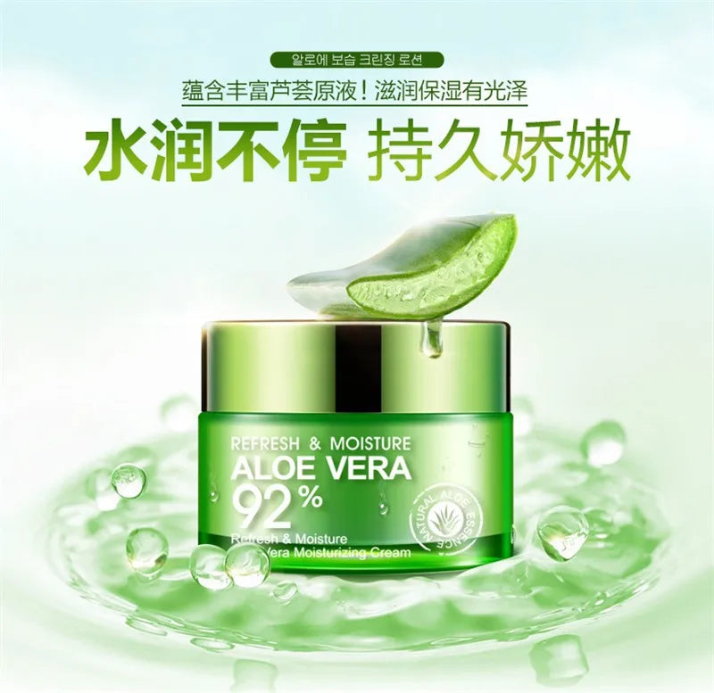 BIOAQUA Aloe Vera Face Cream Anti Wrinkle Moisturizing Deep Hydrating Day Cream Plant Essence Nourishing Refresh Skin Care