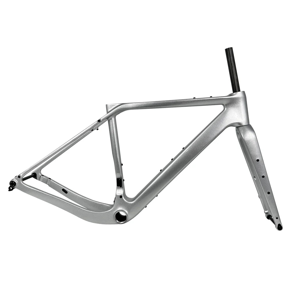2024 G30U Carbon Gravel Bike Frame UDH Derailleur Hanger Treaded T47 Full Hidden Cable Gravel Frameset Carbon Road Frame Bicycle