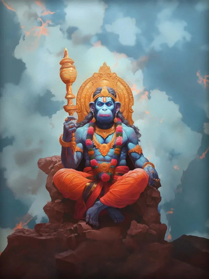 Divine Goddess Durga Hindu Indian Hindu Meditation Yoga Poster Print Wall Art Pictures Canvas Painting Living Room Home Decor