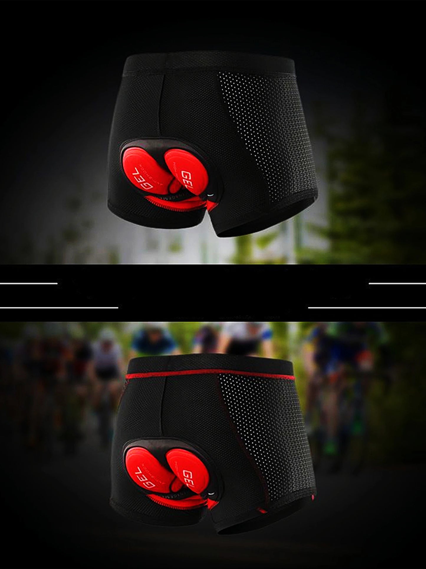 New Pro Breathable Cycling Shorts Cycling Underwear 5D Gel Pad Shockproof Bicycle Underpant MTB Road Bike Underwear Man Shorts
