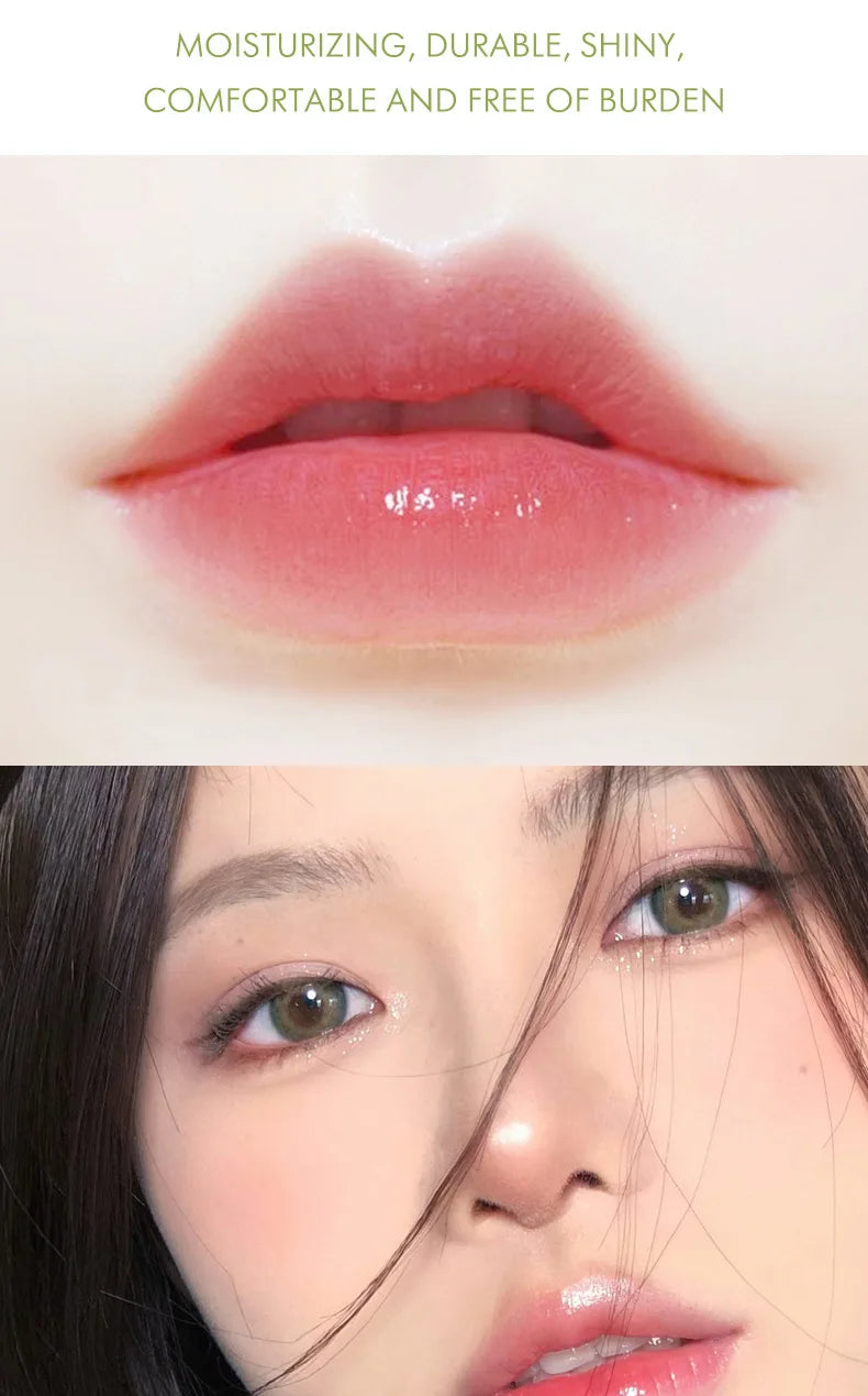 Aloe Vera Color-changing Lipstick,Moisturizes Hydrates Waterproof Non-sticky Long-lasting Tinted Lip Gloss