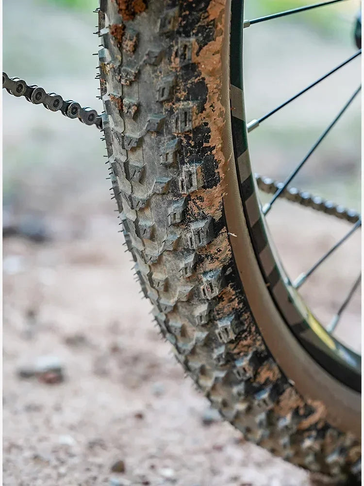 JILUER Folding Tire for Mountain and Road Bikes  27.5" Puncture-Resistant, 29" & 700c Sizes, Ultralight with Yellow Sidewalls
