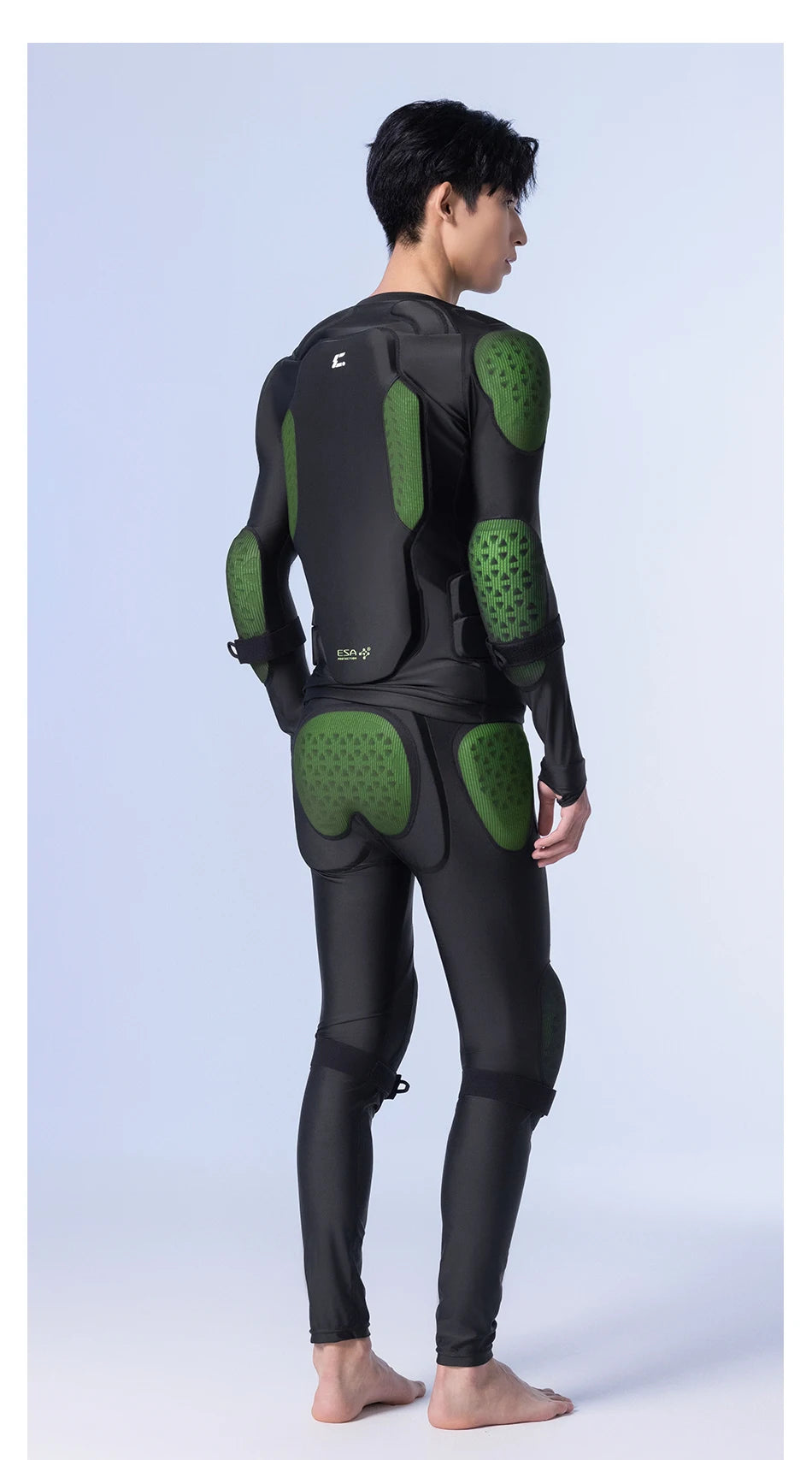 COPOZZ ESA Anti-Collision Back Chest Impact Protection Motorcycle Inner Jacket Clothes Full Body Ski Armour Protector Pants