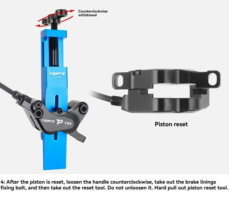 Bicycle Piston Reset Tool Bike Caliper Piston Press Tool For 2 Piston 4 Piston SHIMANO/SRAM Brake Caliper Bike Piston Tool