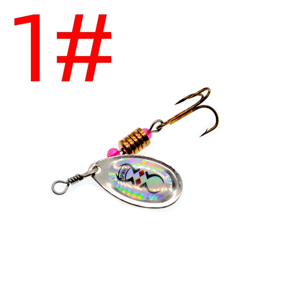 3.5g Rotating Metal Sequins Hand Shake Lure Bionic Bait Iron Sheets Lure Fishing Tackle