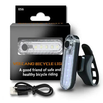 Bike Light Night Riding LED Explosion Flash Light USB Charging Tail Refill Highlighting Bike Light Bicycle Accessories Cycling