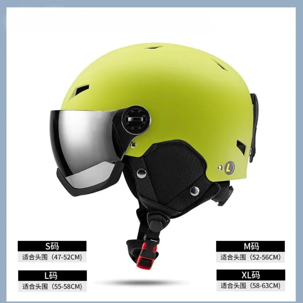LUMDEER Winter Ski Helmet One-piece Adult Universal Snow Helmet Skating Ski girl Men's Snowboard Outdoor Sports Helmets 2026