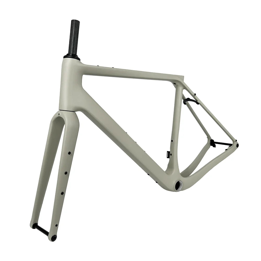 2024 G30U Carbon Gravel Bike Frame UDH Derailleur Hanger Treaded T47 Full Hidden Cable Gravel Frameset Carbon Road Frame Bicycle