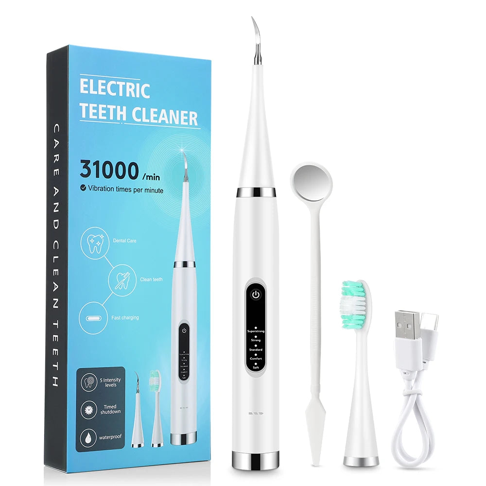 Electric Teeth Cleaner Sonic Dental Scaler Calculus Plaque Stain Tartar Removal teeth cleaning Whitening Toothbrush Oral Care