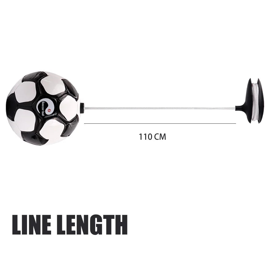 Football Training Size 2 Soccer Ball Juggle Bags Children Adults Auxiliary Circling Belt Rope Football Solo Training Equipment