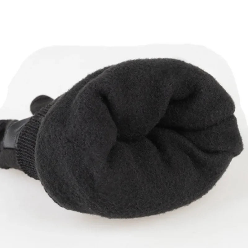 Winter Gloves Fingerless Convertible Warm Thermal Mittens Gloves Windproof Polar Fleece Warm men women double-layer Flap Gloves