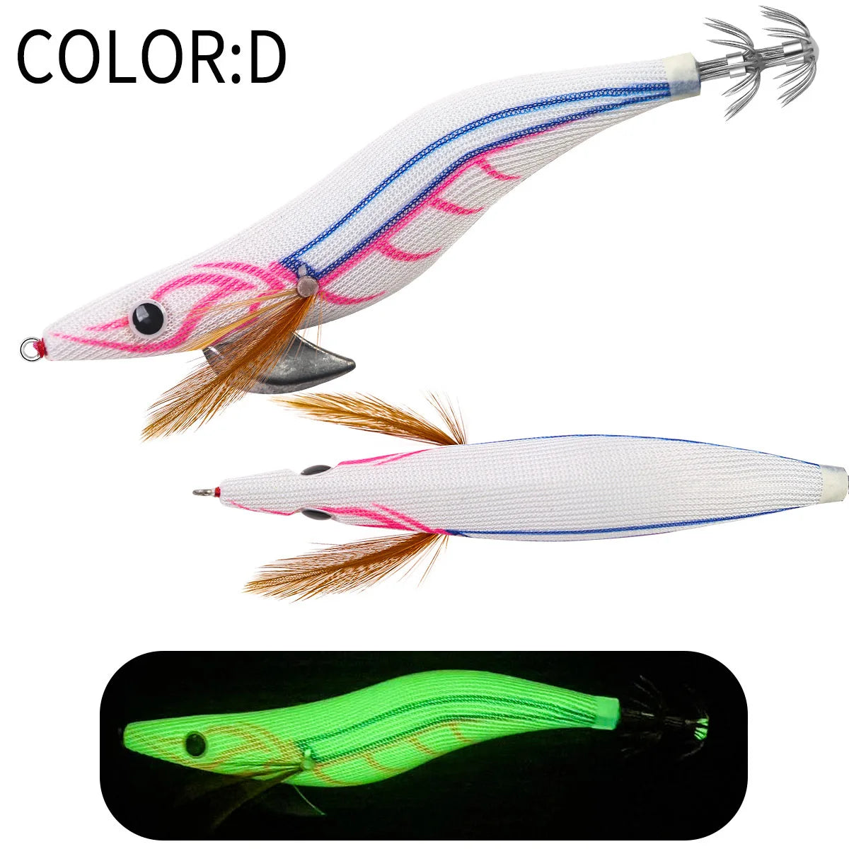 12g 14g 19g Squid Jig Floating Eging Fishing Squid Lure Fishing Lure Artificial Bait for Fishing Squid Hook Octopus Cuttlefish