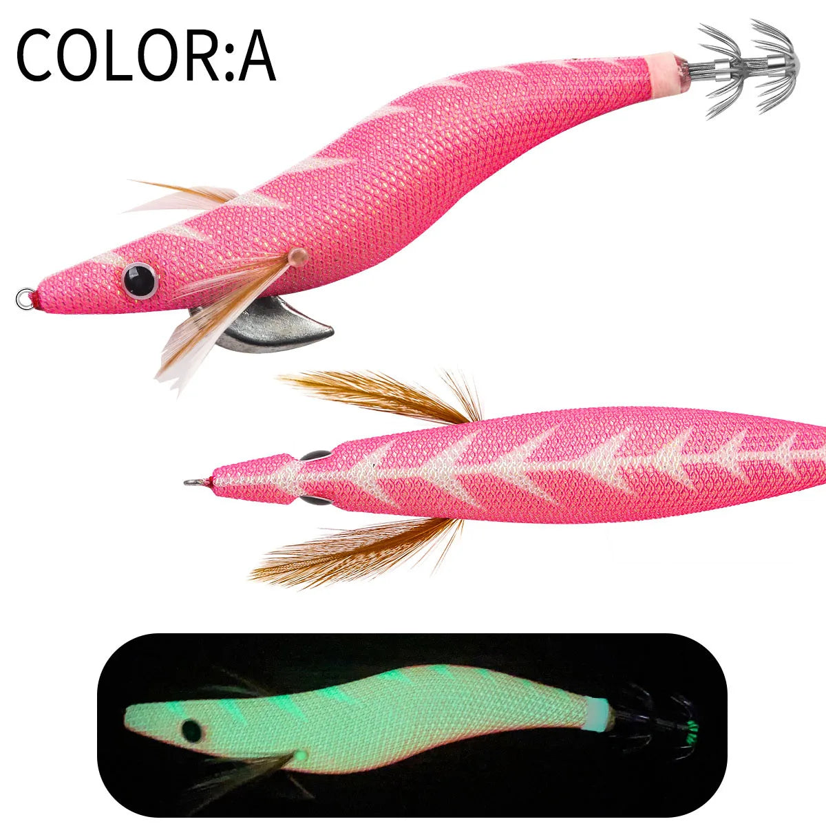 12g 14g 19g Squid Jig Floating Eging Fishing Squid Lure Fishing Lure Artificial Bait for Fishing Squid Hook Octopus Cuttlefish