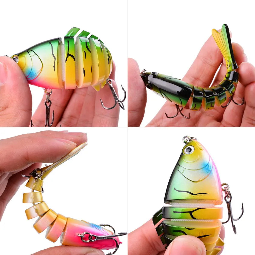 Aorace 5pcs Sinking Wobbler Set Crankbaits Fishing Kit Artificial Bait Hard Lure Swimbait Pike Wobblers For Bass Fishing Tackle
