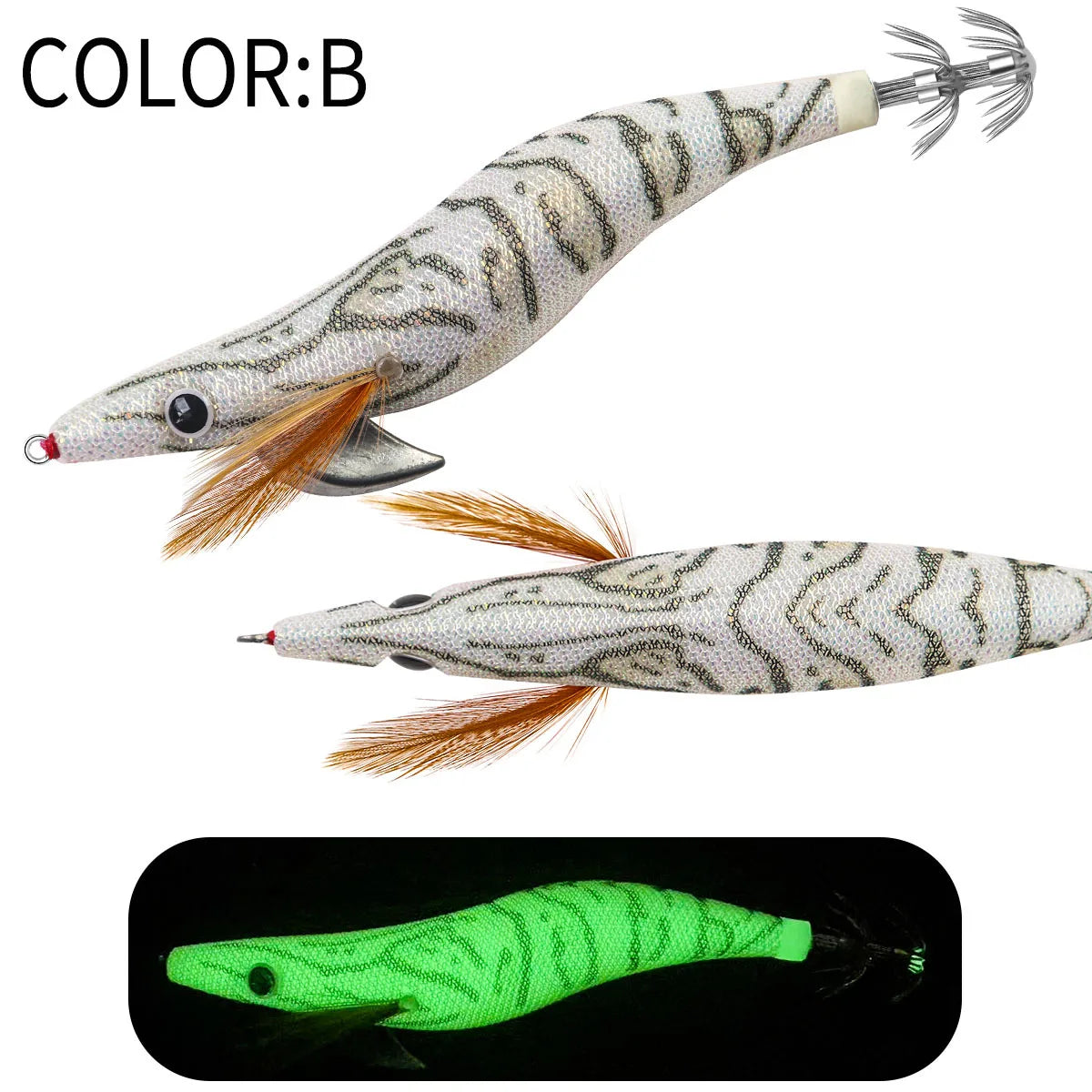 12g 14g 19g Squid Jig Floating Eging Fishing Squid Lure Fishing Lure Artificial Bait for Fishing Squid Hook Octopus Cuttlefish