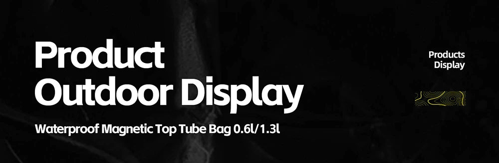 Rhinowalk Bike Top Tube Bag 0.6L/1.3L IPX4 Waterproof Magnetic Flip Front Frame Bag Anti-Slip Bikepacking For MTB Road Gravel