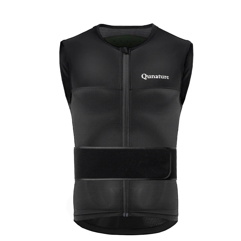 Qunature Adults Ski Vest CE1 Level Anti-Collision Waist Protector Sports EAR Pad Back Protection Vest Anti-Fall Vest Jackets